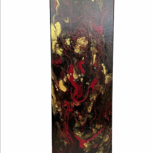 Hand Crafted Other - ROUGE EN MOUVEMENT’ ORIGINAL ACRYLIC ART by Susan